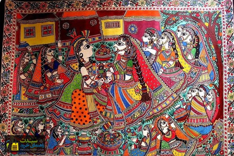 نقاشی-مادوبانی،-از-سوغات-هند