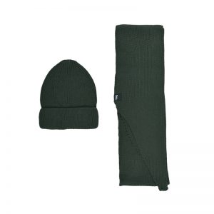 ست کلاه و شال گردن بافتنی مردانه بادی اسپینر مدل 5933 کد 1 رنگ سبز